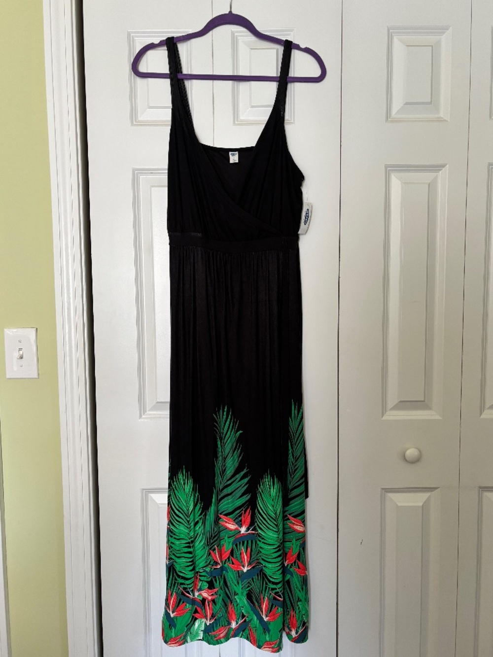 NWT Old Navy Faux Wrap Maxi Dress - LG Petite NWT Tropical Boho Sundress Floral